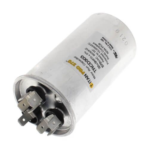 Titan Pro TRCD303 - 30/3 MFD Round Dual Motor Run Capacitor (370V)