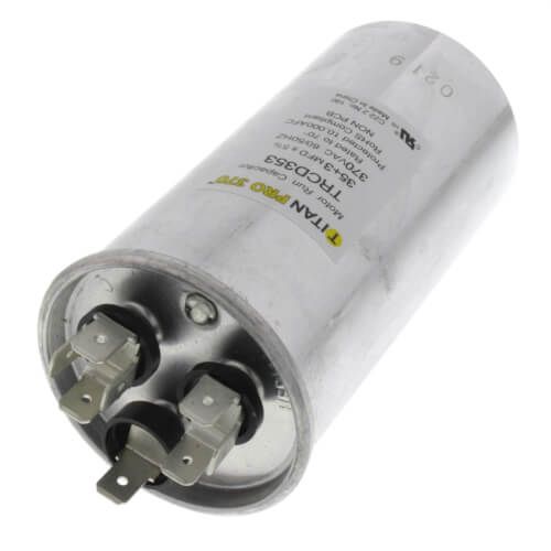 Titan Pro TRCD353 - 35/3 MFD Round Dual Motor Run Capacitor (370V)