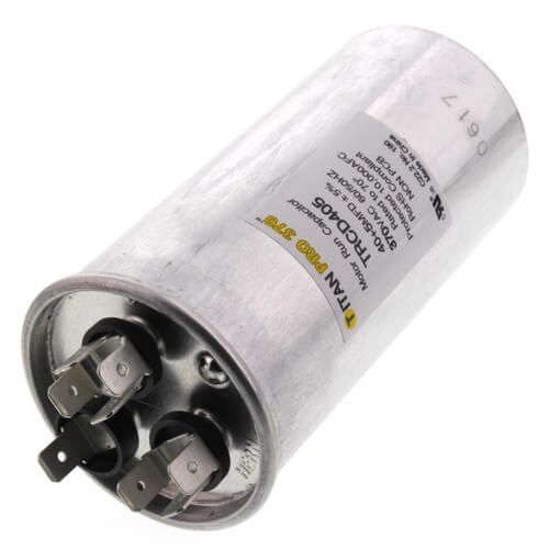 Titan Pro TRCD405 - 40/5 MFD Round Dual Motor Run Capacitor (370V)