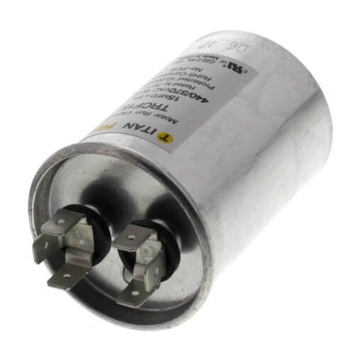 Titan Pro TRCF15 - 15 MFD Round Motor Run Capacitor (440/370V)