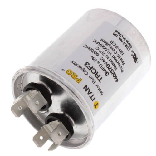 Titan Pro TRCF3 - 3 MFD Round Motor Run Capacitor (440/370V)