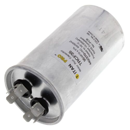 Titan Pro TRCF35 - 35 MFD Round Motor Run Capacitor (440/370V)