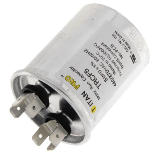 Titan Pro TRCF5 - 5 MFD Round Motor Run Capacitor (440/370V)