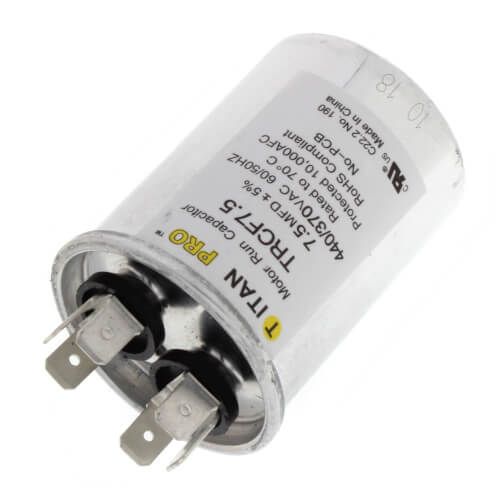 Titan Pro TRCF7.5 - 7.5 MFD Round Motor Run Capacitor (440/370V)