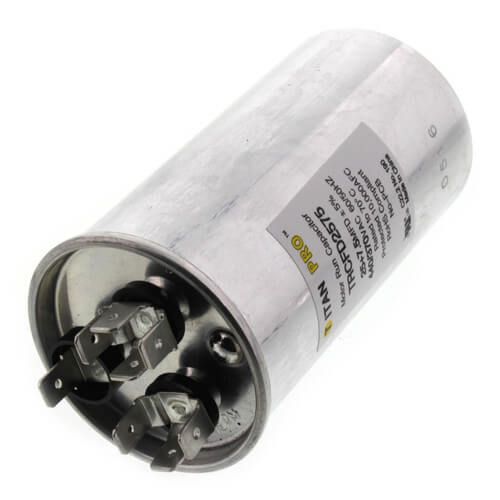 Titan Pro TRCFD2575 - 25/7.5 MFD Round Dual Motor Run Capacitor (440/370V)