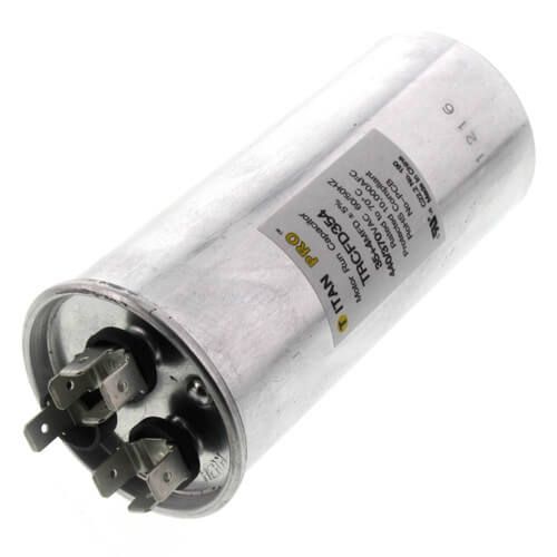 Titan Pro TRCFD354 - 35/4 MFD Round Dual Motor Run Capacitor (440/370V)