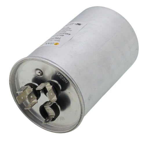 Titan Pro TRCFD455 - 45/5 MFD Round Dual Motor Run Capacitor (440/370V)