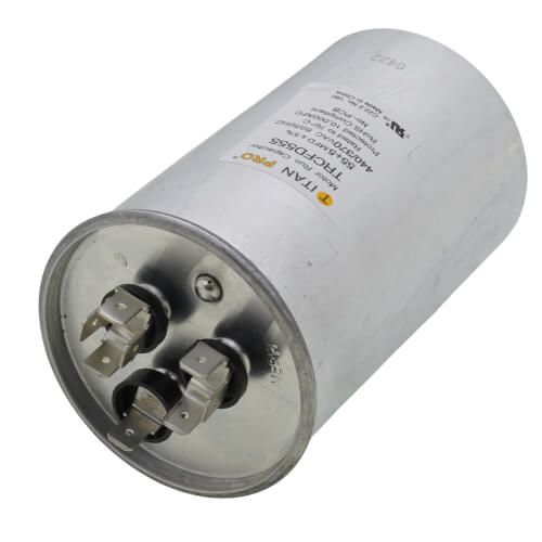 Titan Pro TRCFD555 - 55/5 MFD Round Dual Motor Run Capacitor (440/370V)