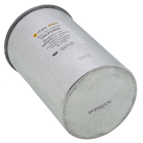 Titan Pro TRCFD555 - 55/5 MFD Round Dual Motor Run Capacitor (440/370V)