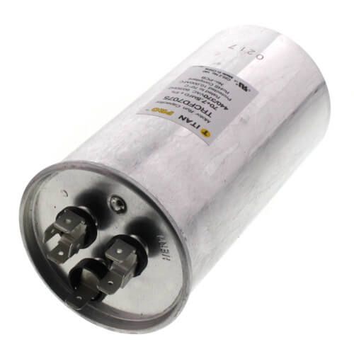 Titan Pro TRCFD7075 - 70/7.5 MFD Round Dual Motor Run Capacitor (440/370V)