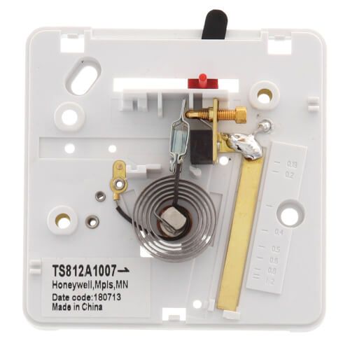 Honeywell Home TS812A1007 - T812, Heat Only, Square Thermostat, w/ Pos Off Switch