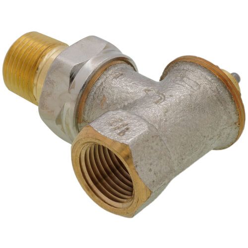 Honeywell Home V2040ESL15 - 1/2" Vertical Angle Valve For Standard Capacity Radiator