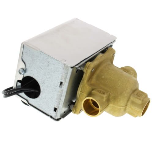 Honeywell Home V4044A1019 - 1/2" Sweat Connection 3 Way Zone Valve, Port A Normally Closed (120v)