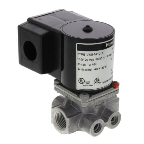 Honeywelll V4295A1015 - Solenoid, Normally Closed Gas Valve, 1/2" NPT Pipe Size, 2 PSI Rated