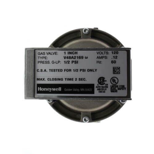 Honeywell V48A2169 - Diaphragm Gas Valve, Normally Closed, 1" NPT Pipe Size, 1/2 max. psi