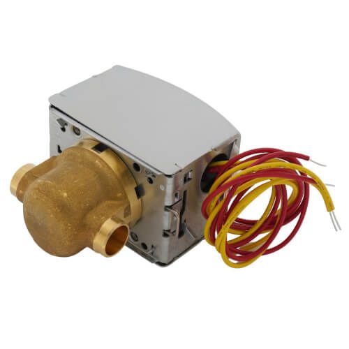 Honeywell Home V8043E5004 - 1/2" Sweat Connection Zone Valve, normally closed, w/ manual opener (24v)