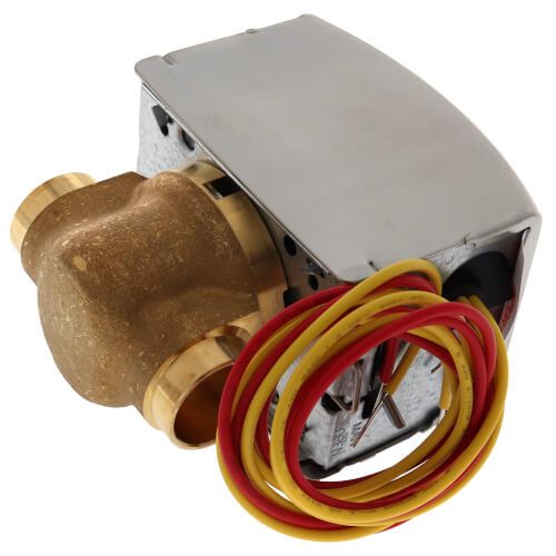 Honeywell Home V8043E5012 - 3/4" Sweat Connection Zone Valve, normally closed, w/ manual opener (24v)