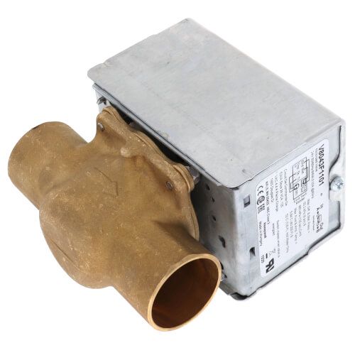 Honeywell Home V8043F1101 - 1" Sweat Connection Zone Valve, normally closed, w/ screw terminal block connection, 8 Cv (24v)