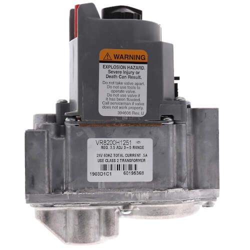 Resideo VR8200H1251 - 1/2", 24 Vac Standing Pilot Gas Valve - Slow Opening