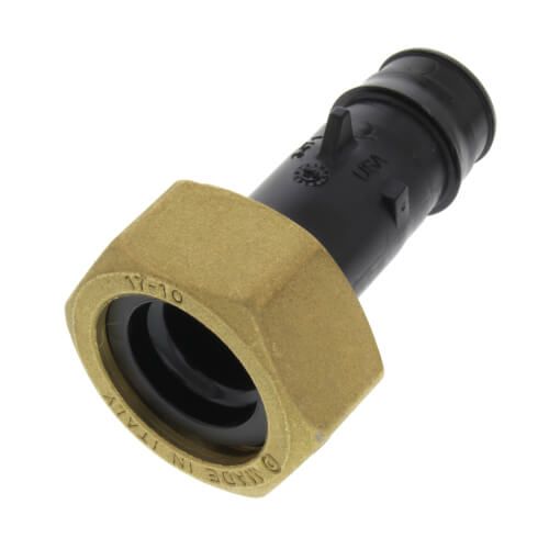 Uponor WS4360750 - 3/4" PEX x 1" NPSM ProPEX EP Straight Water Service Meter Connector