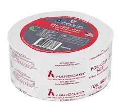 Lennox X2601 - Foil-Grip 1402 Silver Foil Tape, 3" x 100' Roll, Printed
