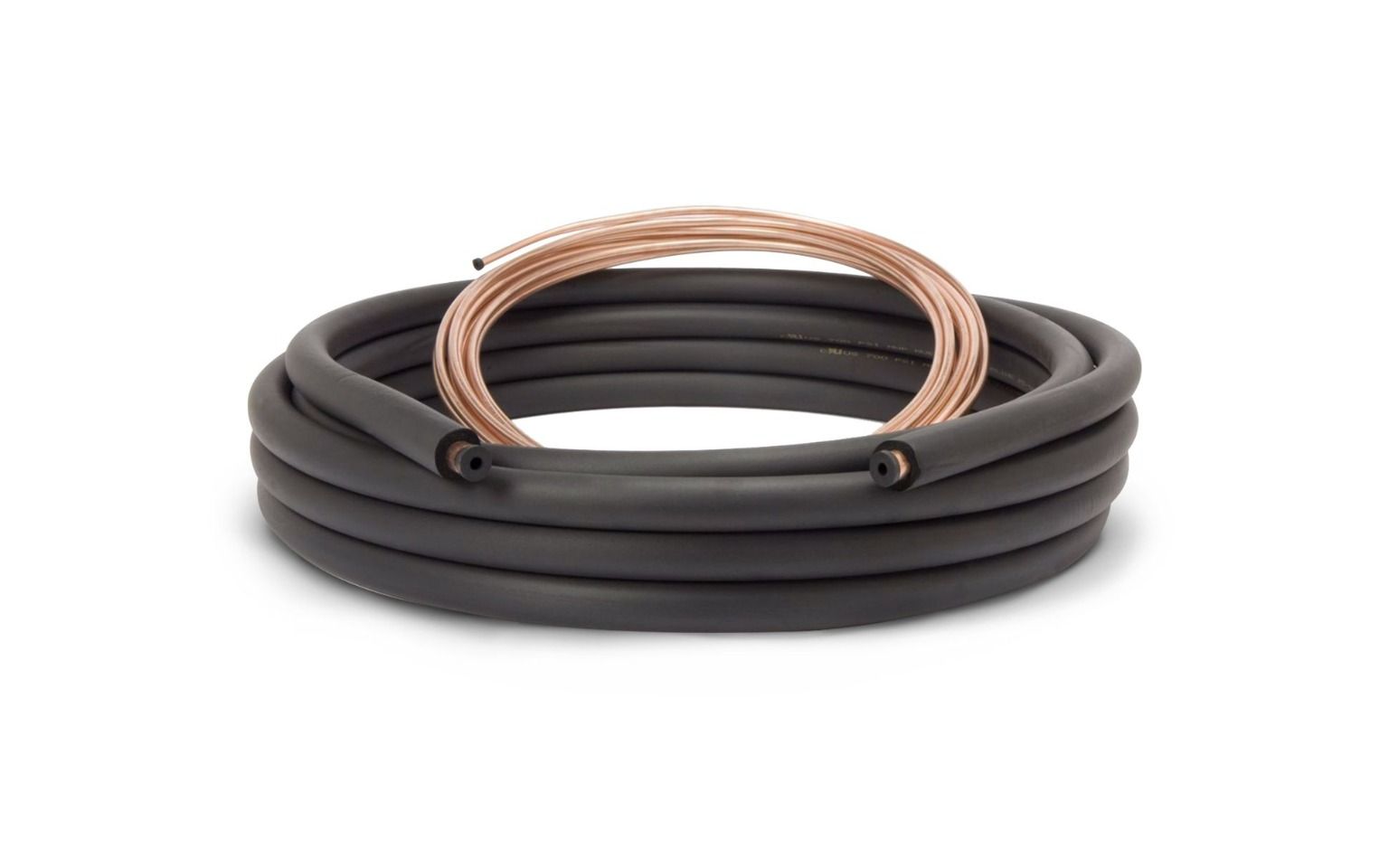 Cerroset 612203500009, 3/8"L x 3/4"S x 1/2" Wall x 35', Standard Insulated Lineset, Plain End, Black