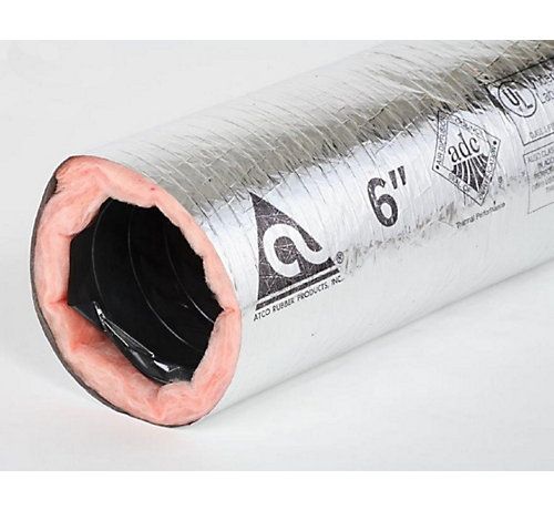 Lennox X3930 - 30 Series UL Listed Insulated Flexible Duct, 10" x 25', R-6.0 Insulated, Bagged