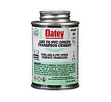 Lennox X4150 - ABS to PVC Transition Green Cement, 4 Ounce Dauber Top Can