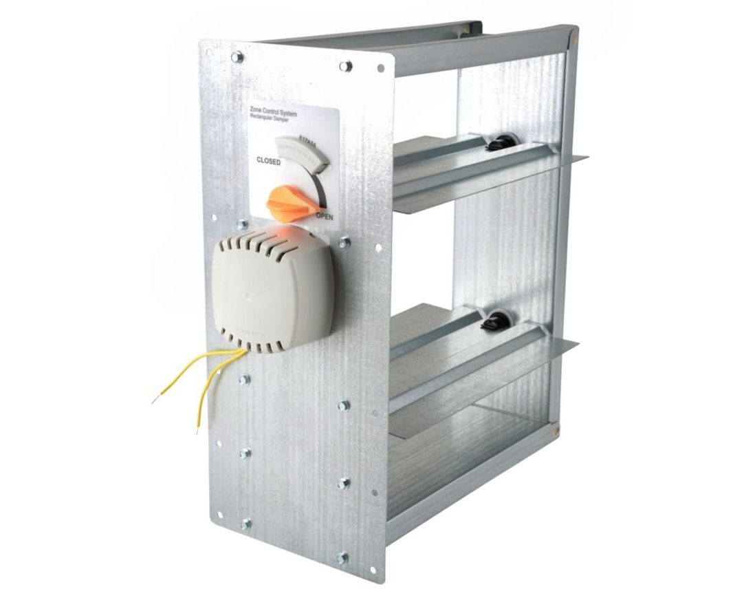 Lennox X4267 – Lennox 6834L Zone Damper, Rectangular, Bottom Mount, 12" x 14", OEM HVAC Zoning Control
