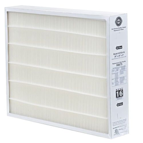 Lennox X6672 - Healthy Climate HCF16-16, Disposable Pleated Box Filter 25 x 16 x 5 Inch, MERV 16