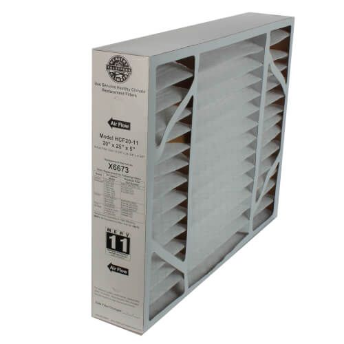 Lennox X6673 - Healthy Climate HCF20-11, Disposable Pleated Box Filter 25 x 20 x 5 Inch, MERV 11