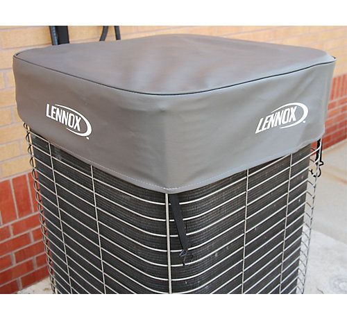 Lennox X8559 - ( 0081ATP ) Top AC Winter Cover with Lennox Logo, 24-1/4 x 24-1/4 x 7", Gray
