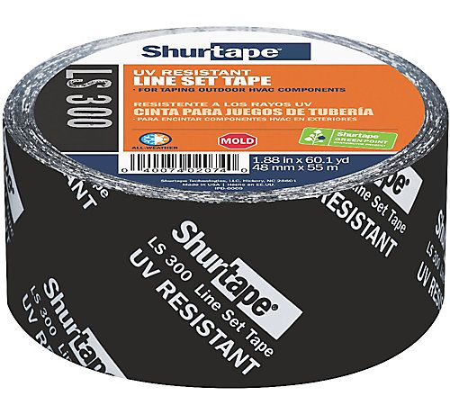 Lennox Y2091 - LS 300 UV-Resistant Line Set Tape, 2" X 60 yd. Black Printed
