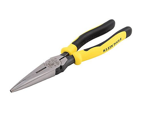 Lennox Y3873 - ( J203-8 ) Journeyman Heavy-Duty Long Nose Side Cutting Pliers, 5/8" Knife Length