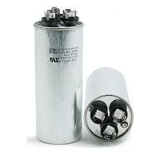 Lennox Y4613 - ( 4JR0555-II-EW ) 55/5 MFD Dual Run Capacitor, 440 VAC, Round