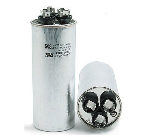 Lennox Y4621 - ( 4JR7560-II-EW ) 60/7.5 MFD Dual Run Capacitor, 440 VAC, Round