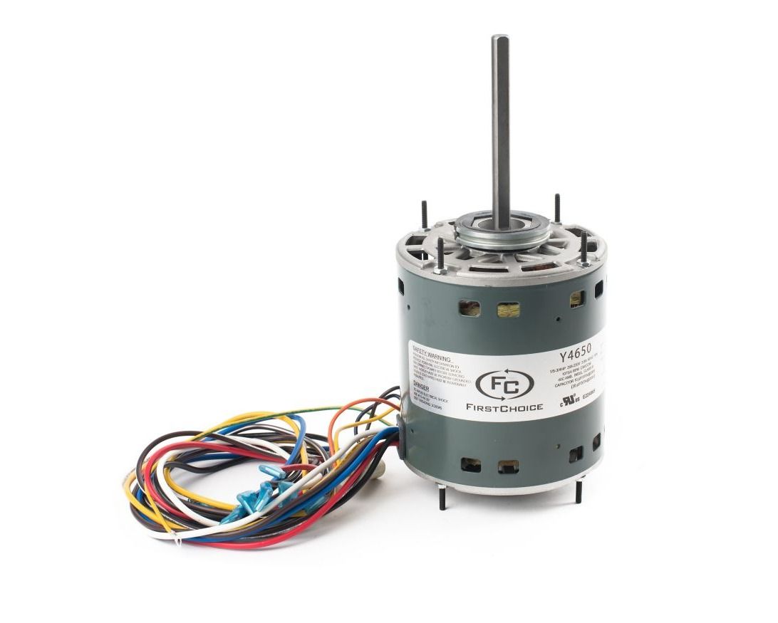 Lennox Y4650 – FirstChoice WG840467-EW Blower Motor 1/5–3/4 HP 4 Speed 208/230V 1 Phase 1075 RPM 3.8A Multi-Horsepower OEM HVAC Replacement Motor