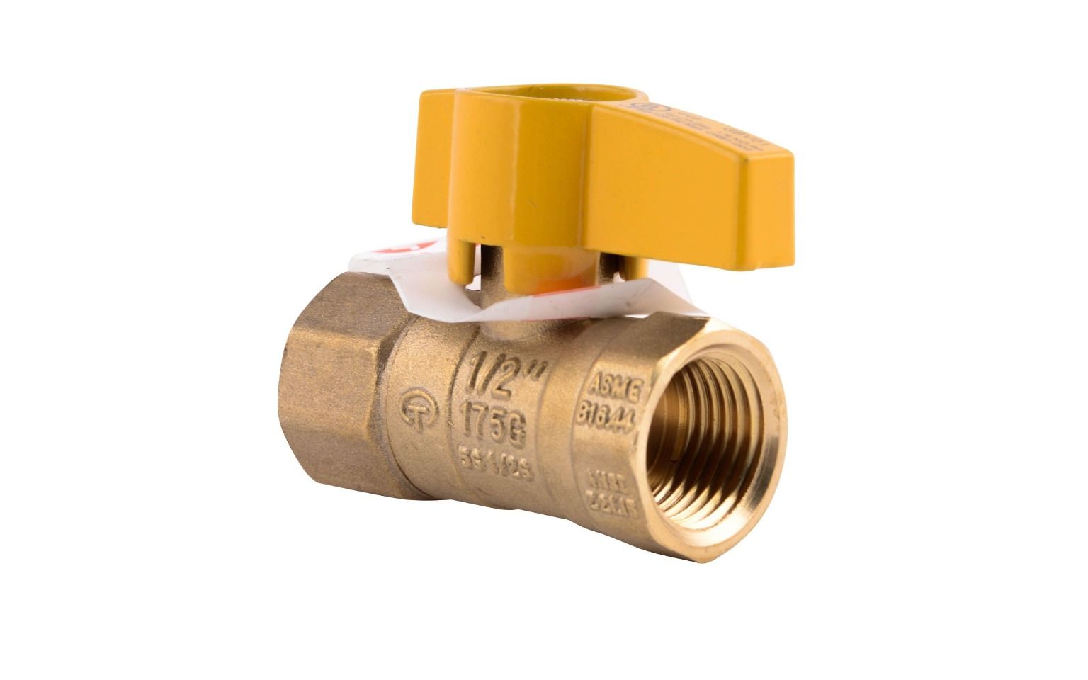 Lennox Y6592 - JMF 8478008089800, 1/2" FIP X 1/2" FIP, Two Piece Gas Valve with 600 Series Lever Handle