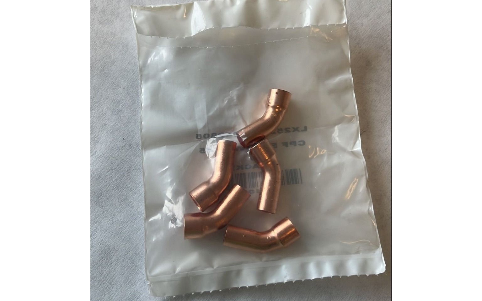 Lennox Y7100 - Copper Street Elbow, 45 Deg, 3/8" FTG x C, 5/Pkg