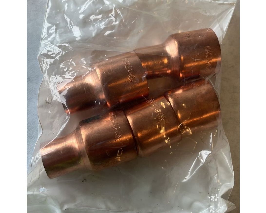 Lennox Y7110 - Copper Reducer Coupling 1-1/8" x 3/4" C x C Sweat Connection 5 Pack HVAC Refrigeration Fitting
