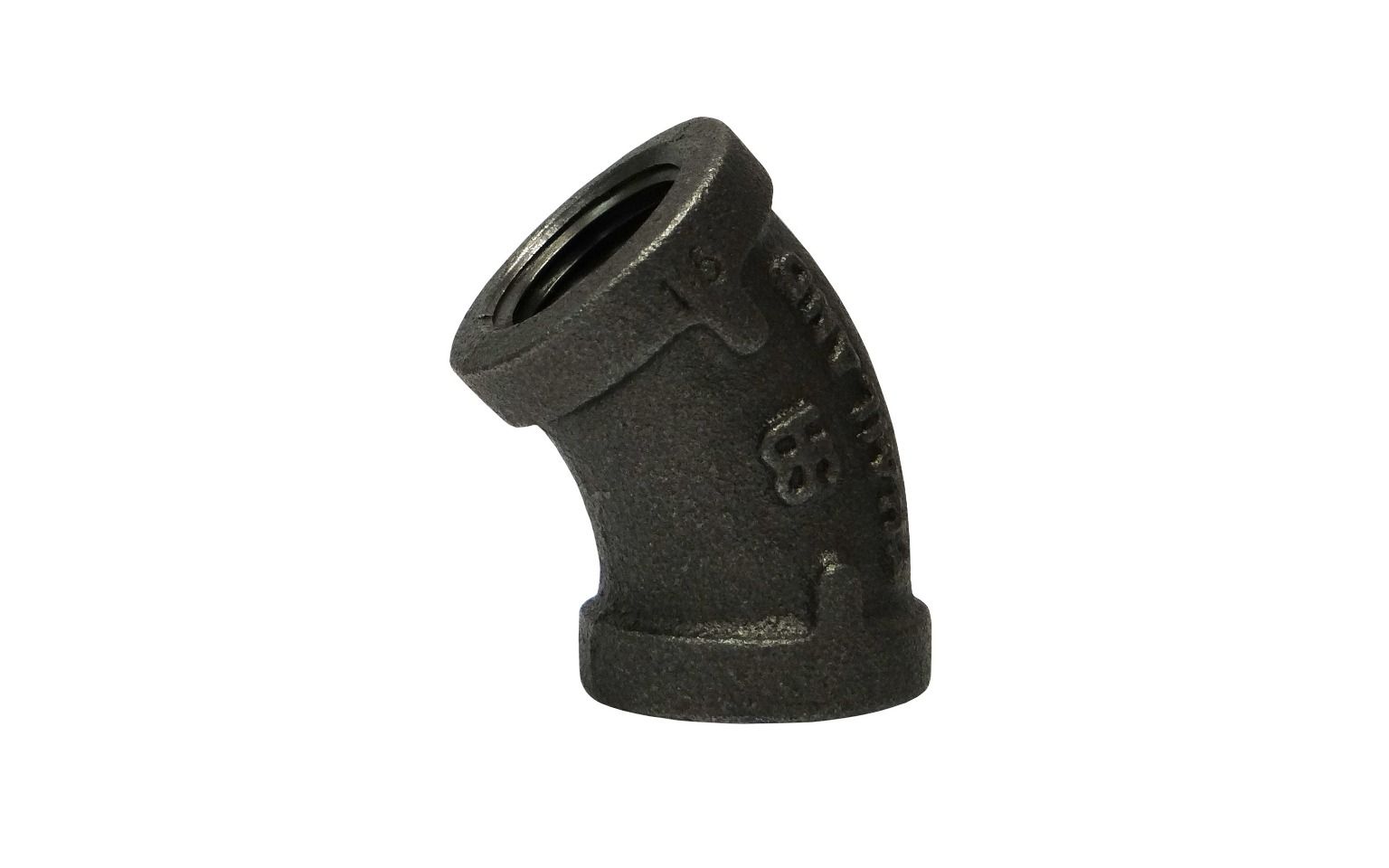 Lennox Y7328 - Black Iron 45 Degree Elbow, 1/2 IN, 5/Pkg