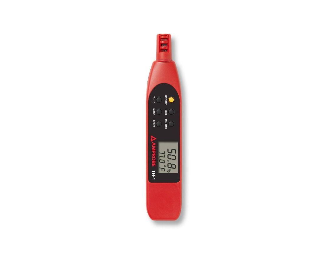 Lennox Y7843 – Amprobe TH-1 Relative Humidity Meter, Digital Hygrometer with Temperature Display, Portable HVAC Indoor Air Quality Testing Tool