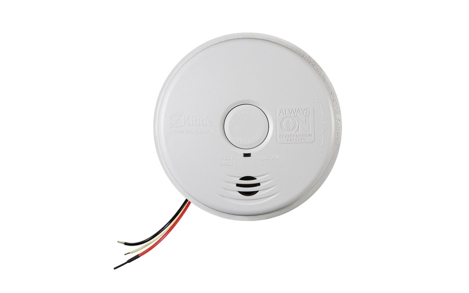 Kidde i12010S 21010407-A, Hardwired Interconnect Smoke Alarm with Sealed Lithium Battery Backup, 120 VAC