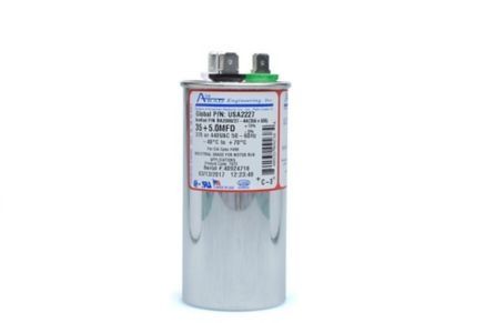 Lennox Y9291 – AmRad USA2227 Dual Run Capacitor, 35/5 MFD, 440 VAC, Round, OEM HVAC Replacement