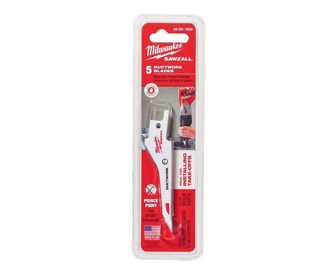 Lennox Y9575 – Milwaukee 48-00-1630 Sawzall Ductwork Reciprocating Saw Blades, Metal Cutting, 5-Pack