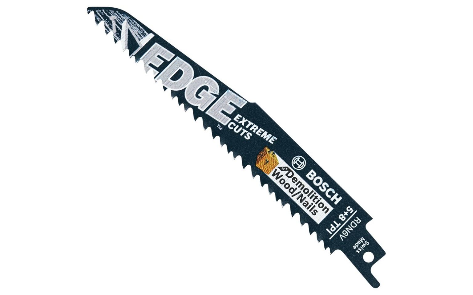 Lennox Y9614 - Bosch RDN6V 6" 5/8 TPI Edge Reciprocating Saw Blades for Wood/Nail Demolition, 5 pc.