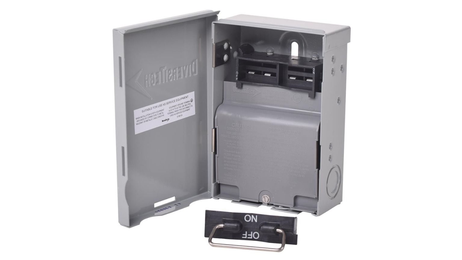 DiversiTech DDS-60U, Pull-Out Non-Fusible Disconnect Switch 60 Amp, 2-Pole, Metal