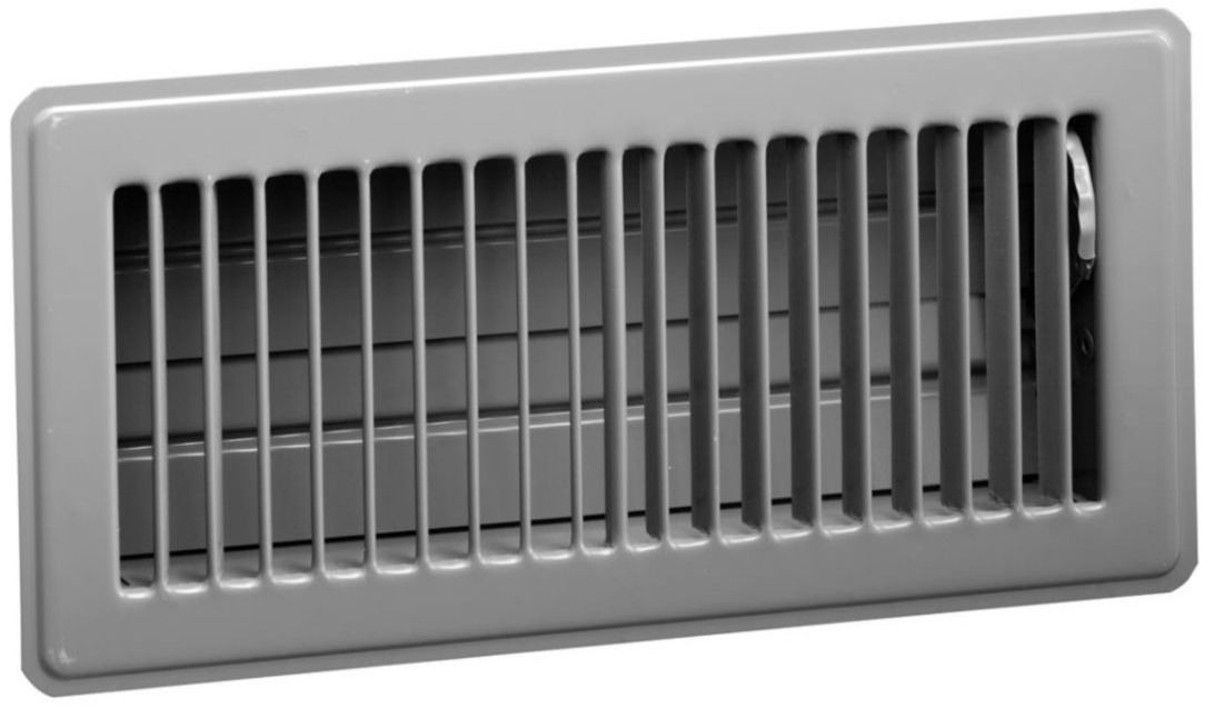 Lennox Y9900 – Hart & Cooley 421 Series Floor Steel Supply Register, 6 x 10 In, Golden Sand, Multi-Angled Fins, Opposed Blade Damper