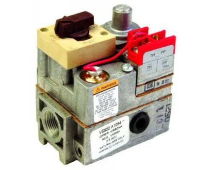 Lennox Y9932 – Honeywell VS820A1088/U Standing Pilot Gas Valve, 750mV Thermopile Control, 34,000–425,000 BTU/HR, 3/4" NPT Inlet, 1/2" Side Outlets, Standard Opening OEM Replacement