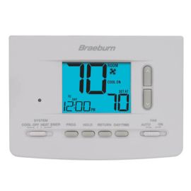 Braeburn 2220  (Replacement 2230) - 5-2 Day Programmable Thermostat (2 Heat/2 Cool) - Economy Series